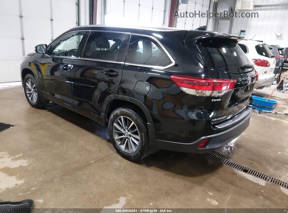 5TDJZRFH5JS904713 2018 TOYOTA HIGHLANDER Black უკანა მარცხენა