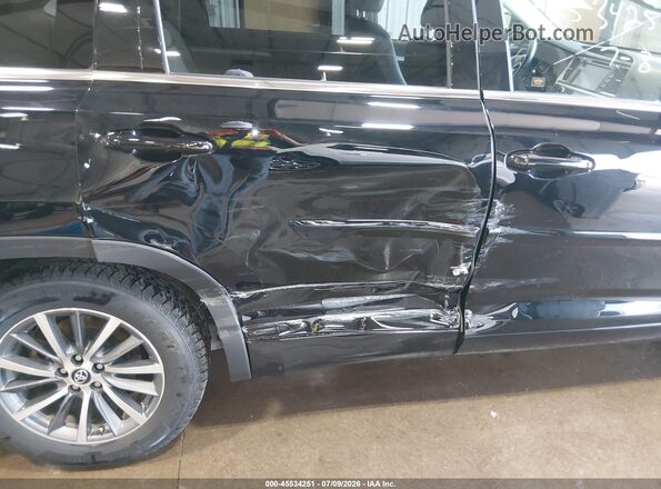 5TDJZRFH5JS904713 2018 TOYOTA HIGHLANDER Black წინა ხედი
