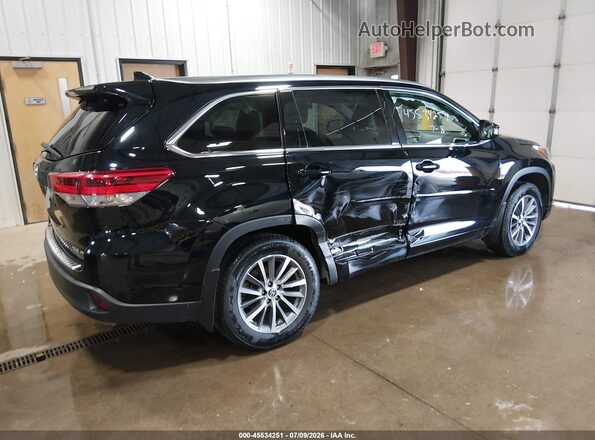 5TDJZRFH5JS904713 2018 TOYOTA HIGHLANDER Black უკანა მარჯვენა