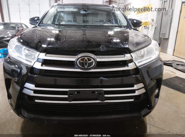 5TDJZRFH5JS904713 2018 TOYOTA HIGHLANDER Black ხელსაწყოთა პანელის ხედი