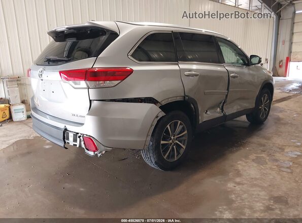 5TDJZRFH5KS567140 2019 TOYOTA HIGHLANDER Gray Задня права чверть
