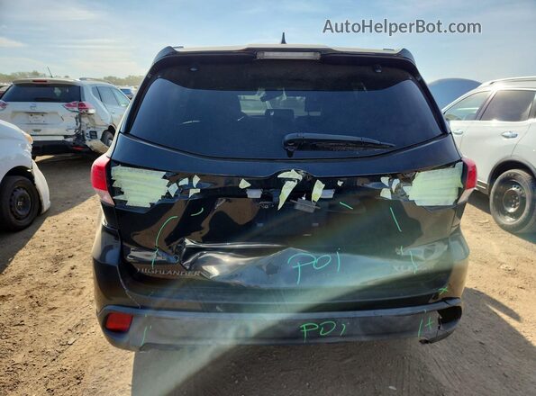 5TDJZRFH5KS627272 2019 TOYOTA HIGHLANDER Black Vista trasera
