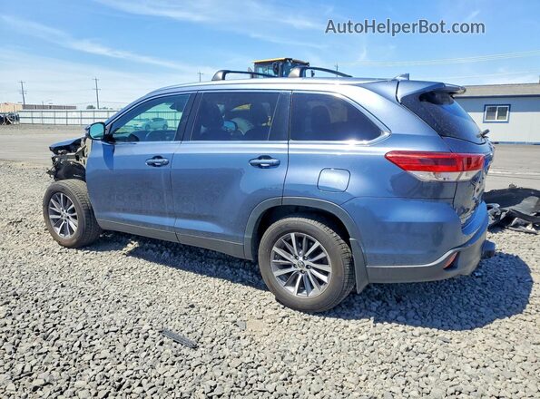 5TDJZRFH5KS708949 2019 TOYOTA HIGHLANDER Blue Հետևի ձախ