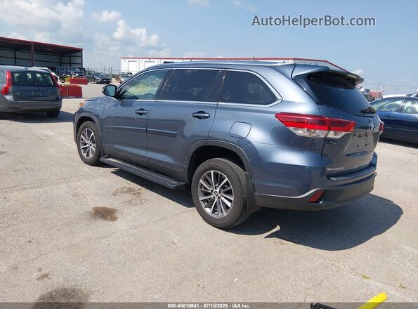 5TDJZRFH5KS976724 2019 TOYOTA HIGHLANDER Blue Trasero izquierdo