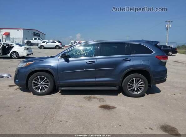 5TDJZRFH5KS976724 2019 TOYOTA HIGHLANDER Blue Vista interior de 360 grados