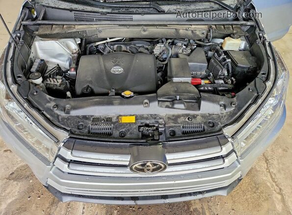 5TDJZRFH6HS374729 2017 TOYOTA HIGHLANDER Silver Engine compartment view