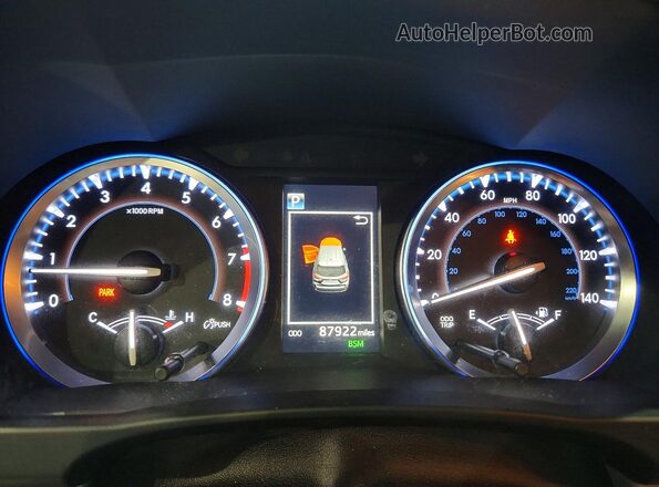 5TDJZRFH6HS374729 2017 TOYOTA HIGHLANDER Silver Instrument cluster view