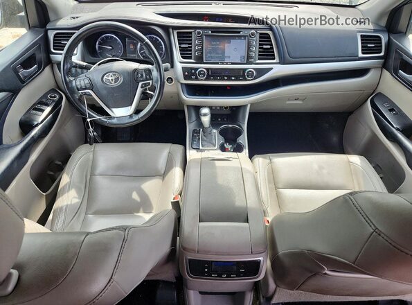 5TDJZRFH6HS397315 2017 TOYOTA HIGHLANDER Black Vista del salpicadero