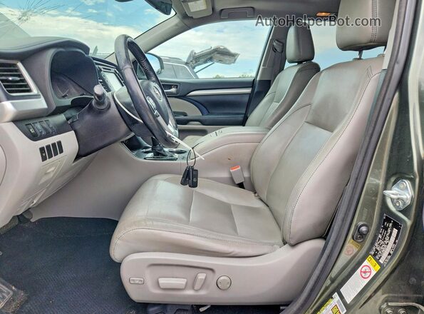 5TDJZRFH6HS397315 2017 TOYOTA HIGHLANDER Black Vista interior delantera