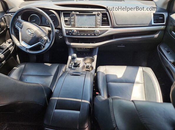 5TDJZRFH6HS414193 2017 TOYOTA HIGHLANDER Серый Вид панели приборов