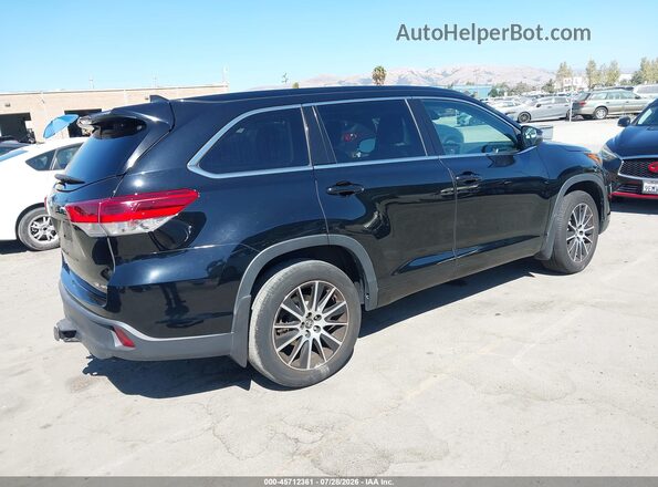 5TDJZRFH6HS424500 2017 TOYOTA HIGHLANDER Black Հետևի աջ