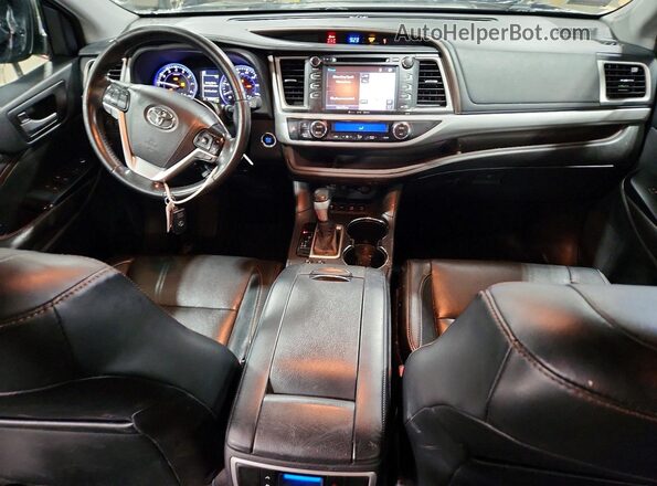 5TDJZRFH6HS462924 2017 TOYOTA HIGHLANDER Black Առջևի վահանակի տեսք
