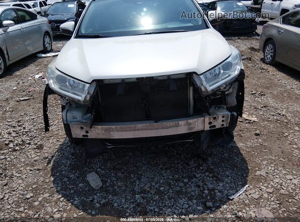 5TDJZRFH6JS538289 2018 TOYOTA HIGHLANDER White წინა ხედი