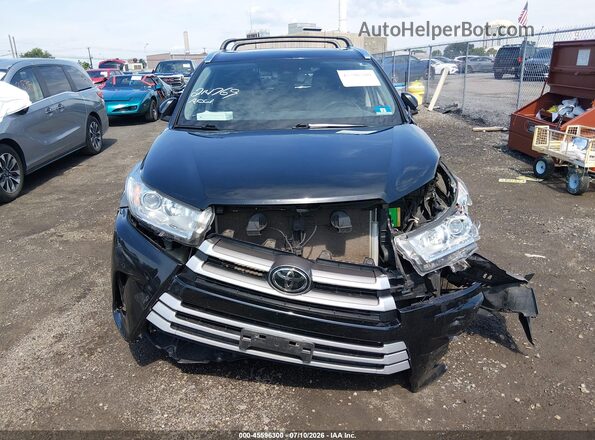 5TDJZRFH6JS554895 2018 TOYOTA HIGHLANDER Black Սարքավորումների վահանակի տեսք