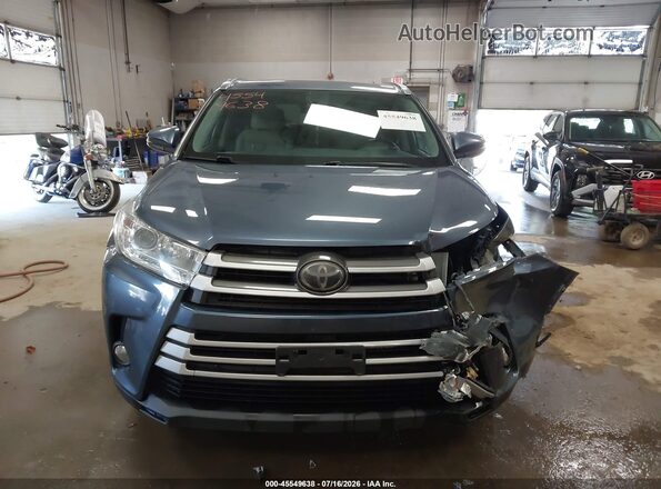 5TDJZRFH6JS889185 2018 TOYOTA HIGHLANDER Blue Vista frontal