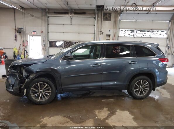 5TDJZRFH6JS889185 2018 TOYOTA HIGHLANDER Blue 