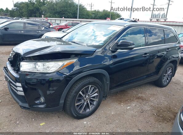 5TDJZRFH6KS577241 2019 TOYOTA HIGHLANDER Black Передня ліва чверть
