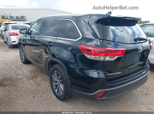 5TDJZRFH6KS577241 2019 TOYOTA HIGHLANDER Black Задня ліва чверть
