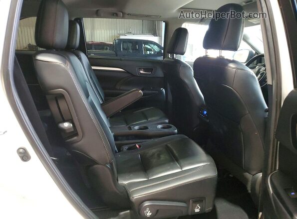 5TDJZRFH6KS598302 2019 TOYOTA HIGHLANDER White Vista interior trasera