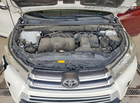 5TDJZRFH6KS598302 2019 TOYOTA HIGHLANDER White Vista del compartimento del motor
