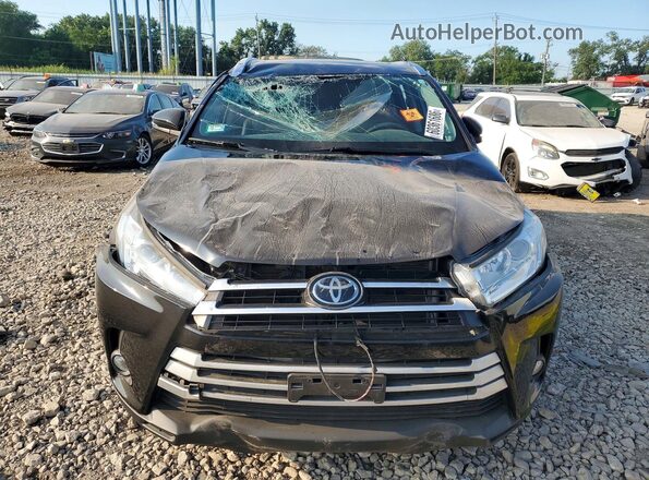 5TDJZRFH6KS611629 2019 TOYOTA HIGHLANDER Black Front view