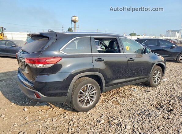 5TDJZRFH6KS611629 2019 TOYOTA HIGHLANDER Black Rear right