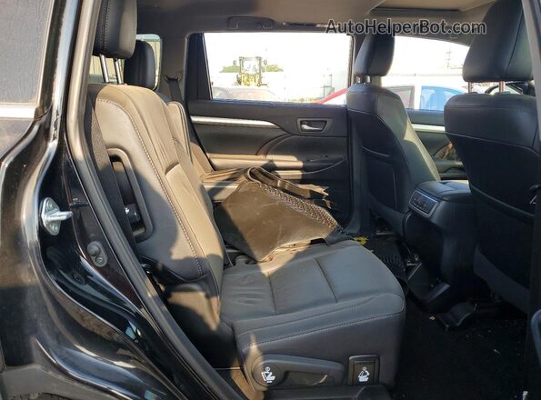5TDJZRFH6KS611629 2019 TOYOTA HIGHLANDER Black Rear interior view