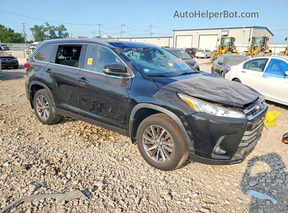 5TDJZRFH6KS611629 2019 TOYOTA HIGHLANDER Black Front right
