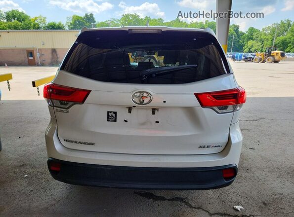 5TDJZRFH7HS418480 2017 TOYOTA HIGHLANDER White უკანა ხედი