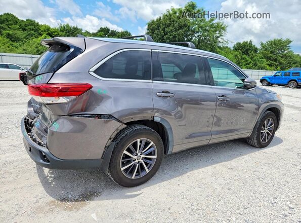 5TDJZRFH7HS450006 2017 TOYOTA HIGHLANDER Gray Задня права чверть