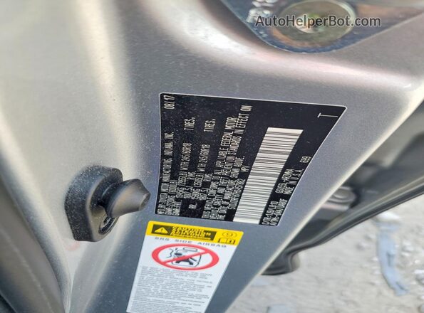 5TDJZRFH7HS457862 2017 TOYOTA HIGHLANDER Silver Вид наклейки з VIN-кодом