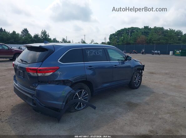 5TDJZRFH7HS471535 2017 TOYOTA HIGHLANDER Light Blue Tył prawy