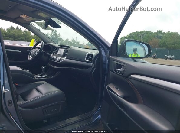 5TDJZRFH7HS471535 2017 TOYOTA HIGHLANDER Light Blue Widok wnętrza z przodu