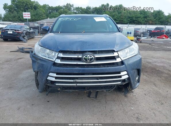 5TDJZRFH7HS471535 2017 TOYOTA HIGHLANDER Light Blue Widok z przodu