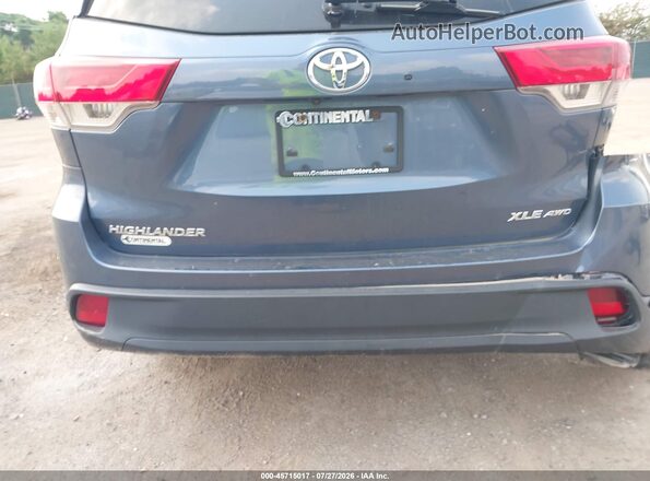 5TDJZRFH7HS471535 2017 TOYOTA HIGHLANDER Light Blue 