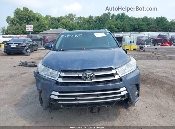 5TDJZRFH7HS471535 2017 TOYOTA HIGHLANDER Light Blue Widok zestawu wskaźników
