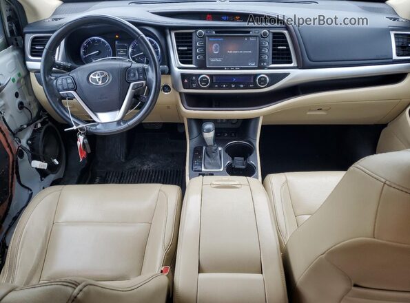 5TDJZRFH7HS513489 2017 TOYOTA HIGHLANDER White Widok deski rozdzielczej