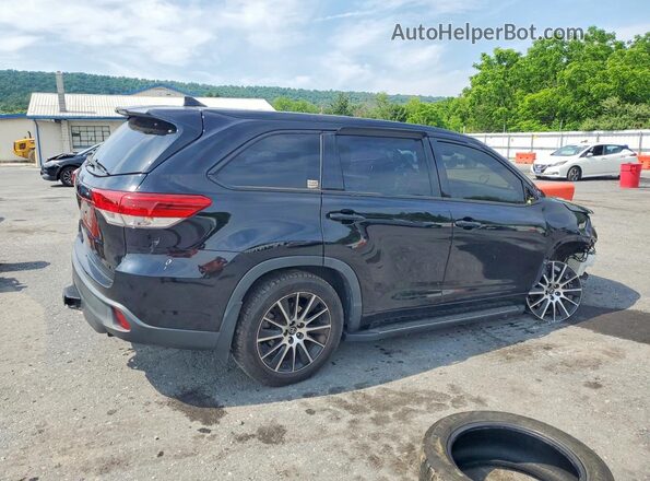 5TDJZRFH7JS560320 2018 TOYOTA HIGHLANDER Черный Задняя правая четверть