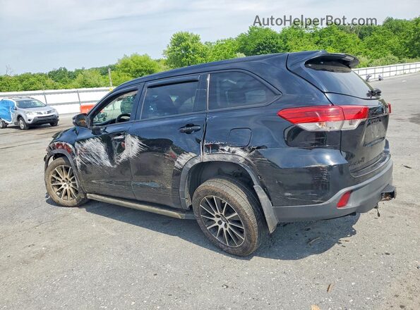 5TDJZRFH7JS560320 2018 TOYOTA HIGHLANDER Черный Задняя левая четверть