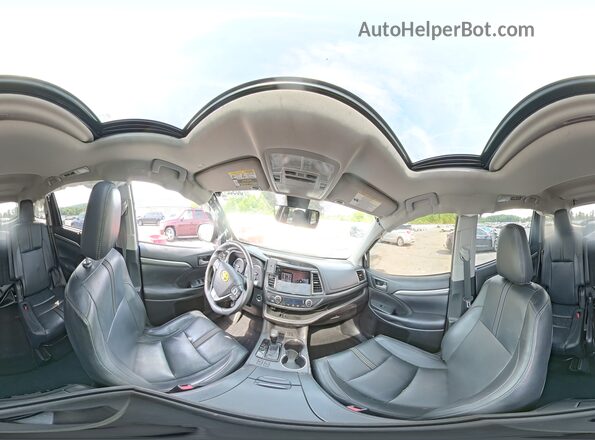 5TDJZRFH7JS560320 2018 TOYOTA HIGHLANDER Черный Панорамный вид салона 360°