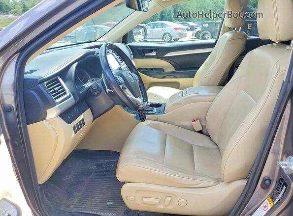 5TDJZRFH7JS561872 2018 TOYOTA HIGHLANDER Серый Вид салона спереди