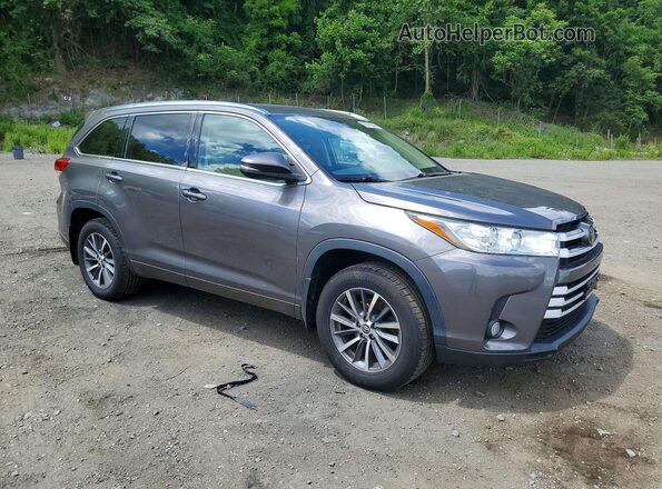 5TDJZRFH7JS561872 2018 TOYOTA HIGHLANDER Серый Передняя правая четверть