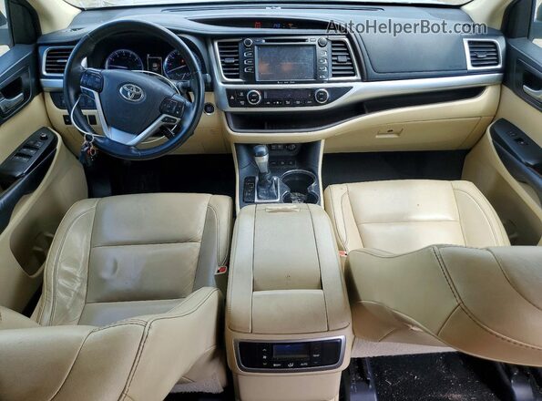 5TDJZRFH7JS561872 2018 TOYOTA HIGHLANDER Серый Вид панели приборов