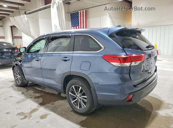 5TDJZRFH7JS806668 2018 TOYOTA HIGHLANDER Blue Trasero izquierdo