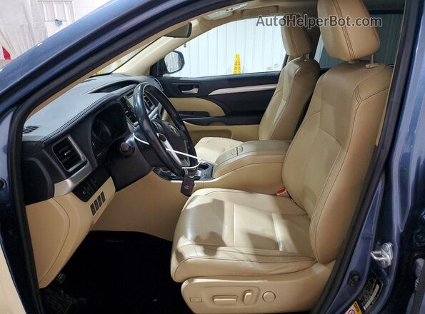 5TDJZRFH7JS806668 2018 TOYOTA HIGHLANDER Blue Vista interior delantera