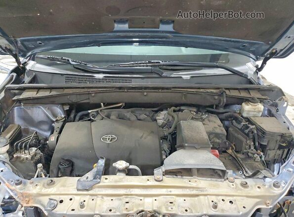 5TDJZRFH7JS806668 2018 TOYOTA HIGHLANDER Blue Vista del compartimento del motor