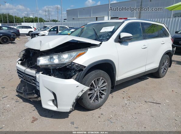 5TDJZRFH7KS574459 2019 TOYOTA HIGHLANDER Белый Передняя левая четверть