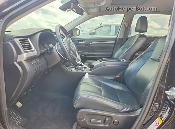 5TDJZRFH8HS403082 2017 TOYOTA HIGHLANDER Black Սալոնի դիմացի տեսք