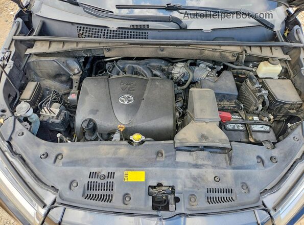 5TDJZRFH8HS403082 2017 TOYOTA HIGHLANDER Black Շարժիչի բաժամունքի տեսք