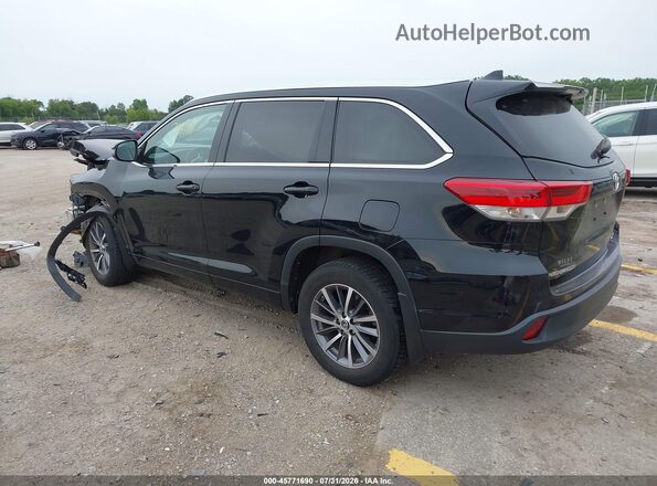 5TDJZRFH8HS465162 2017 TOYOTA HIGHLANDER Black Tył lewy
